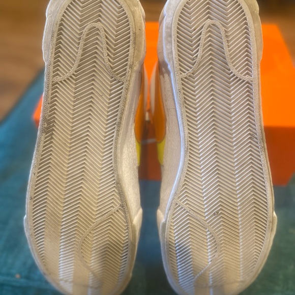Nike Blazer Low Sacai Men USD12 White Magma Orange - Picture 10 of 16